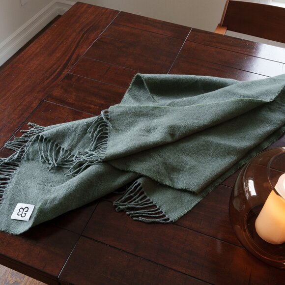 Aritzia Sunday Best Sage Green blanket scarf - Picture 4 of 4